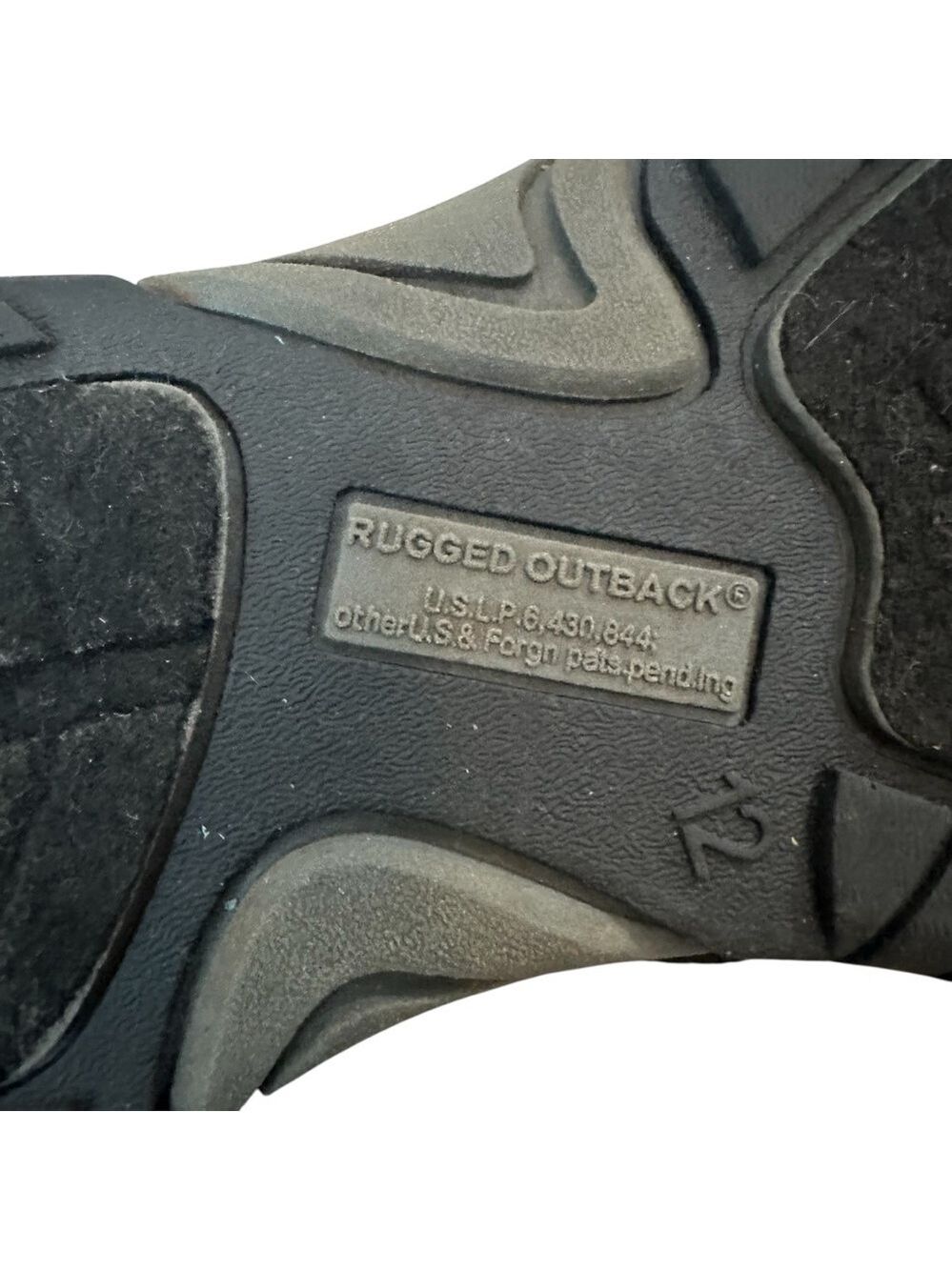 Rugged Outback Banks Bumptoe Walk Hike Water Shoe Sandals Black Women Size 12 - Picture 6 of 9